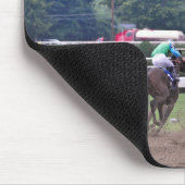 Laufen von historischer Saratoga Rennbahn Mousepad (Ecke)