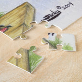 Laufen von Homer auf dem Landungs-Brett Puzzle (Seite)