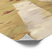 Laufen von Katzen, Gleis und Felder Poster (Ecke)