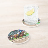 Laufen von schönem Belmont Park Getränkeuntersetzer (Seite)