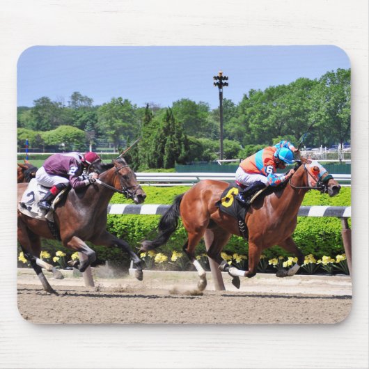 Laufen von schönem Belmont Park Mousepad (Vorne)