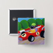 Laufen von schwarzem Labrador Button (Vorne & Hinten)