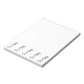 Laufen von Stickman Track und Field Notizblock (Rotiert)