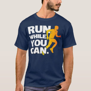 Laufen, während ich Joggen-Marathon laufen kann T-Shirt
