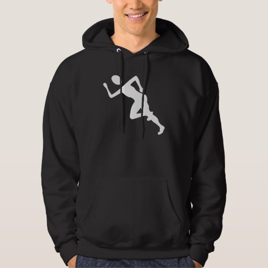 Laufen - weiß hoodie (Vorderseite)