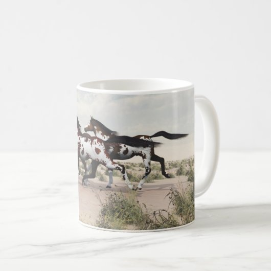 Laufen wie der Wind - Galloping Horses Tasse (VorderseiteRechts)