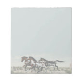 Laufen wie Wind - Galloping Paint Horses Notepad Notizblock (Vorderseite)