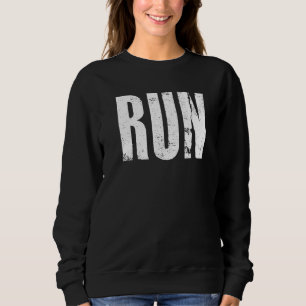 LAUFEN Wort Verb Laufen Sport Training Athleten At Sweatshirt