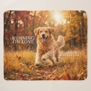 Laufend auf Freude Golden Retriever Sherpadecke