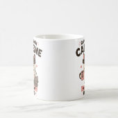 Laufend auf Koffein Lustige Katzenmutter Kaffeetas Kaffeetasse (Mittel)