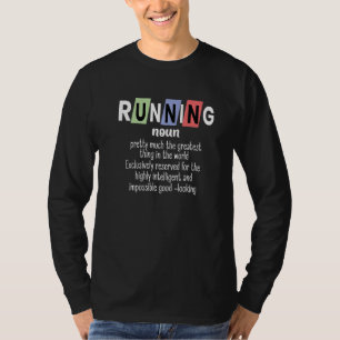 Laufend Definition Marathonläufer T-Shirt