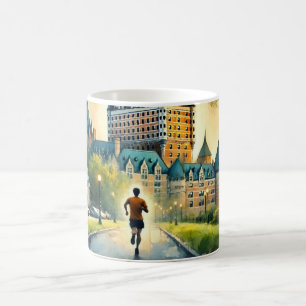 Laufend in Quebec City Chateau Frontenac Kaffeetasse