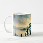 Laufend in Washington DC Jefferson Memorial Kaffeetasse (Links)