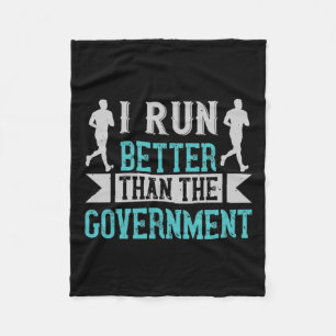 Laufend laufe ich besser als die Regierung Fleecedecke