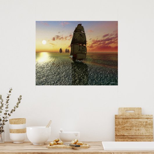 Laufend Poster (Küche)