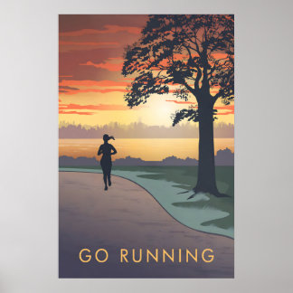 Laufend Reisen Poster