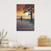 Laufend Reisen Poster (Küche)
