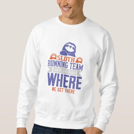 Laufend - Sloth Running Team Sweatshirt (Vorderseite)