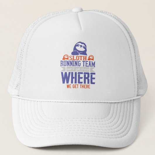 Laufend - Sloth Running Team Truckerkappe (Vorderseite)