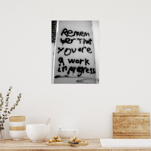 Laufende Arbeiten Poster (Küche)