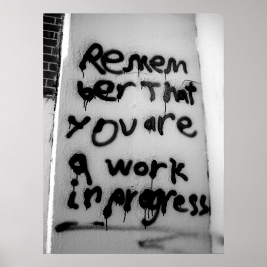 Laufende Arbeiten Poster (Vorne)