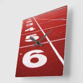 Laufende Bahn Quadratische Wanduhr (Winkel)