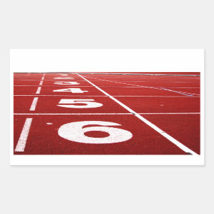 Laufende Bahnaufkleber Rechteckiger Aufkleber