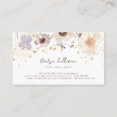 Laufende Blume-Visitenkarte Visitenkarte (Rückseite)