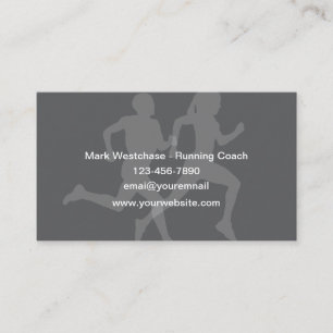 Laufende Coach Glossy Paper Stock Business Cards Visitenkarte