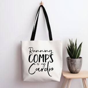 Laufende Comps ist mein Kardio Tote Bag Tasche