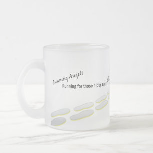 Laufende Engels-Glas-Tasse Mattglastasse