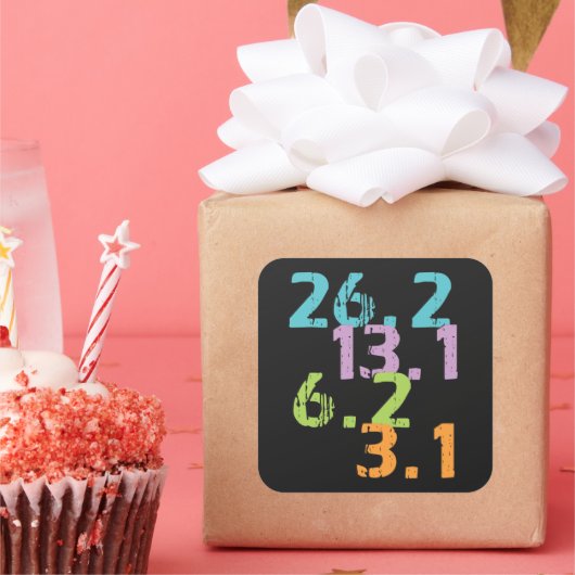 Laufende Entfernungen Sticker (Party)