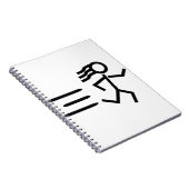 Laufende Frau Notizblock (Rechte Seite)