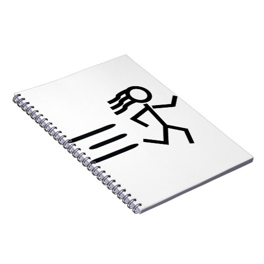 Laufende Frau Notizblock (Rechte Seite)