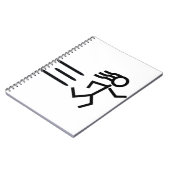 Laufende Frau Notizblock (Linke Seite)