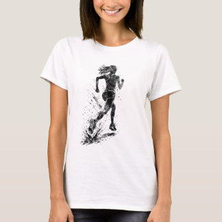 Laufende Frau T-Shirt