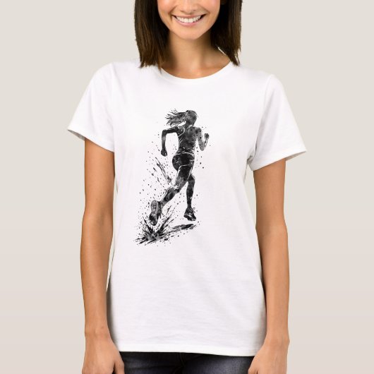 Laufende Frau T-Shirt (Vorderseite)
