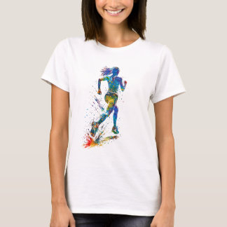Laufende Frau T-Shirt