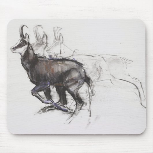 Laufende Gämse Mousepad (Vorne)