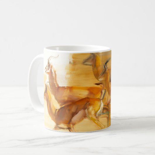 Laufende Gazellen 2010 Kaffeetasse (Vorderseite Links)