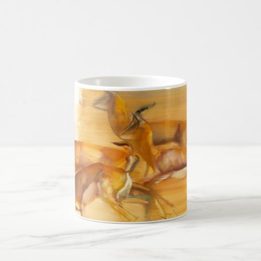 Laufende Gazellen 2010 Kaffeetasse (Mittel)