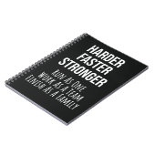 Laufende Geschenke Team Runners Cross Country Athl Notizblock (Linke Seite)