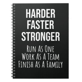 Laufende Geschenke Team Runners Cross Country Athl Notizblock