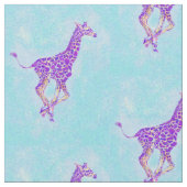 laufende Giraffe - luci dunkler Stoff (Nahaufnahme)