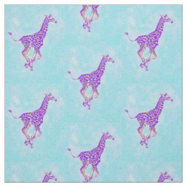 laufende Giraffe - luci dunkler Stoff