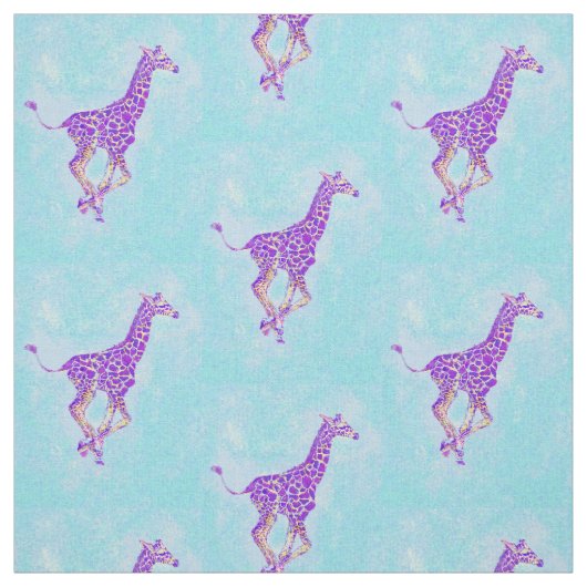 laufende Giraffe - luci dunkler Stoff (Muster)