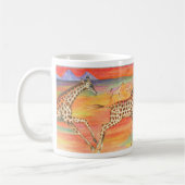 Laufende Giraffen-Tasse Kaffeetasse (Links)