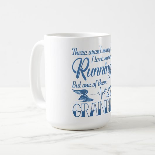 Laufende Großmutter Kaffeetasse (Vorderseite Links)