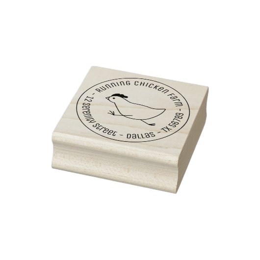 Laufende Hühnerfirmen: Eierkarton Gummistempel (Stempel)