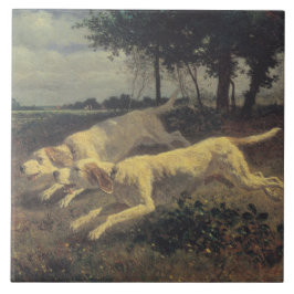 Laufende Hunde (Beagles) (von Constant Troyon) Fliese